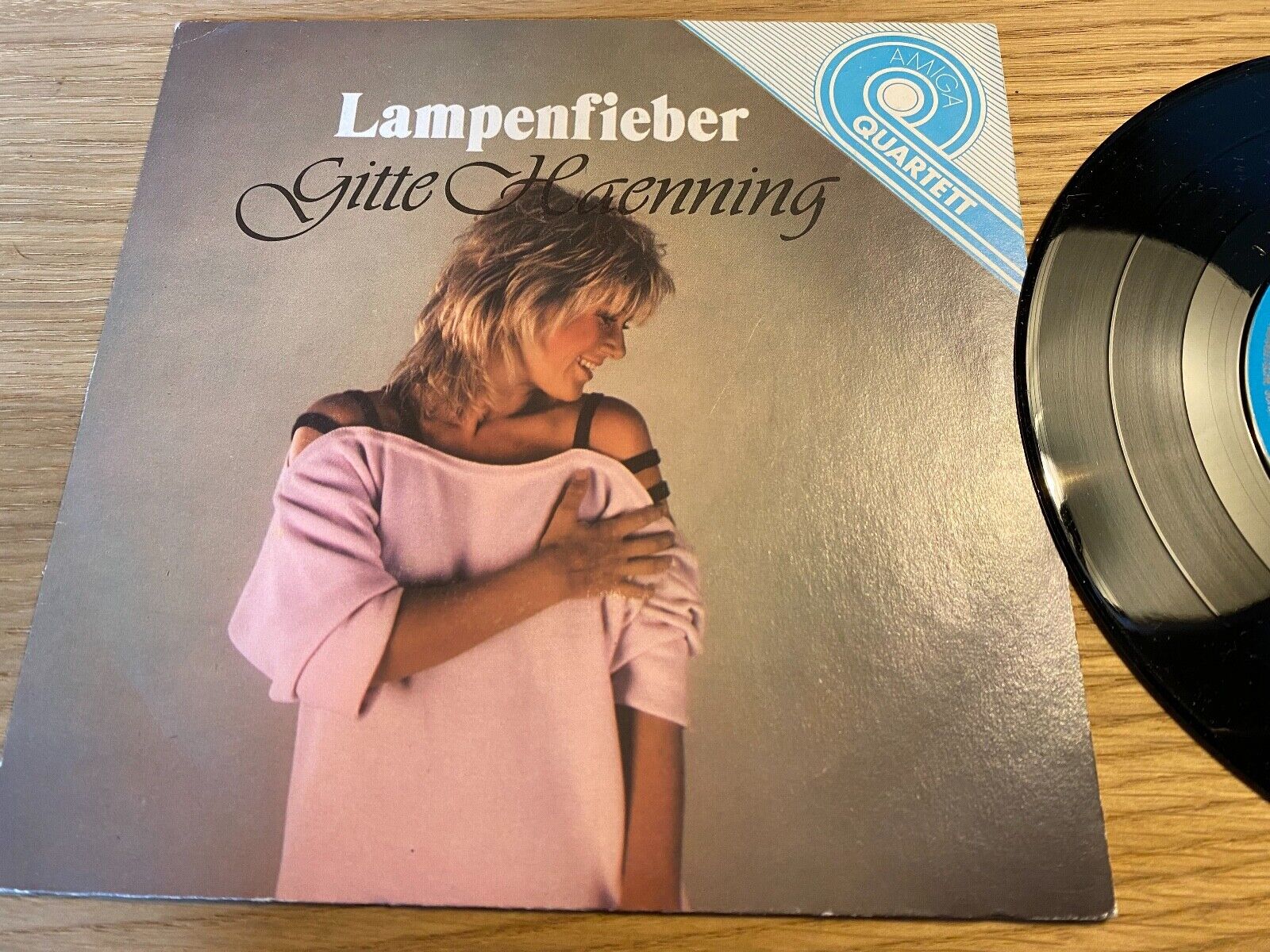 GITTE HAENNING "LAMPENFIEBER/GIB MICH FREI/ICH WILL ALLES" AMIGA EAST GERMAN 7"