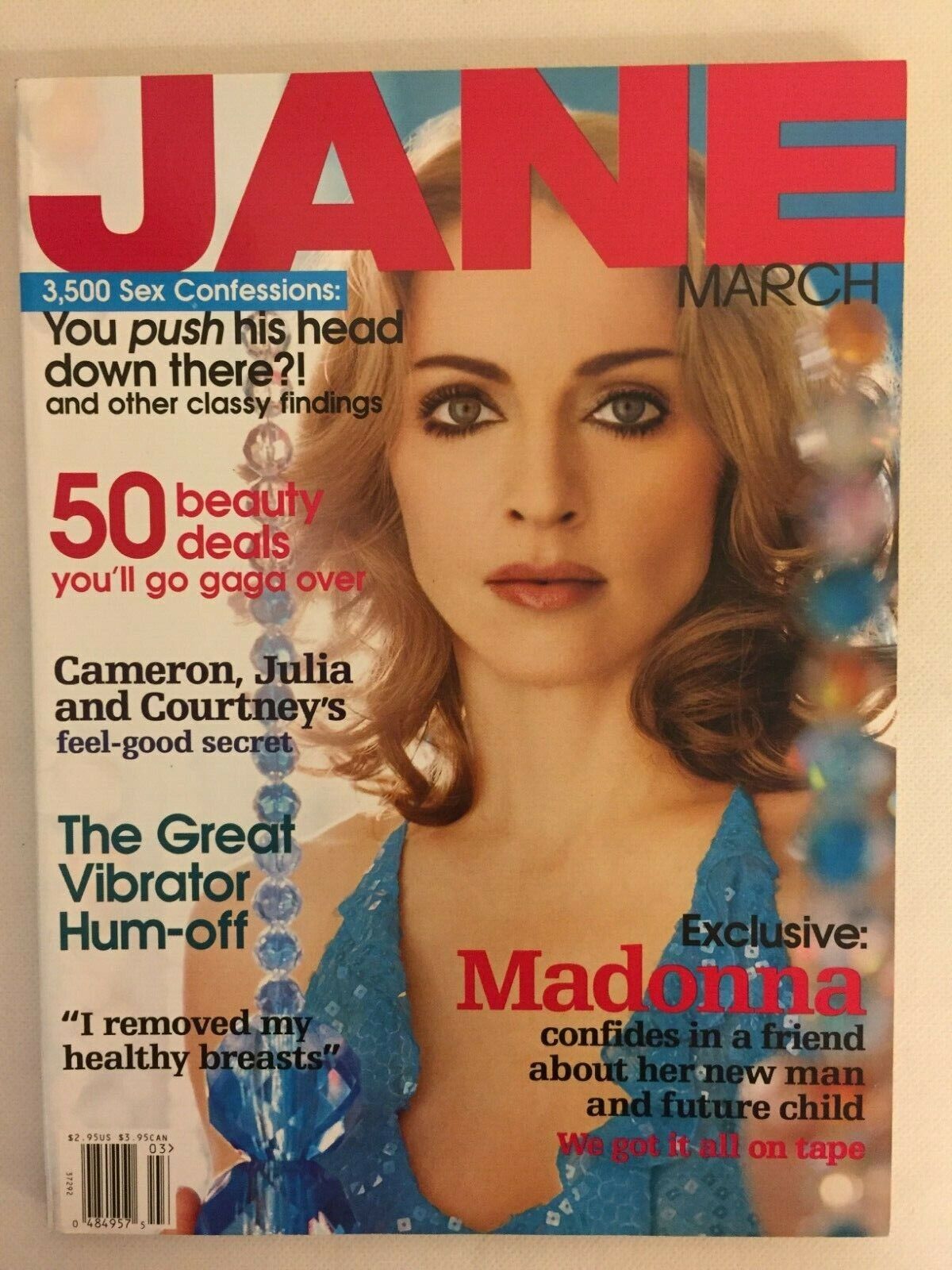 Madonna Vintage Jane Magazine March 2000 Original Good Condition