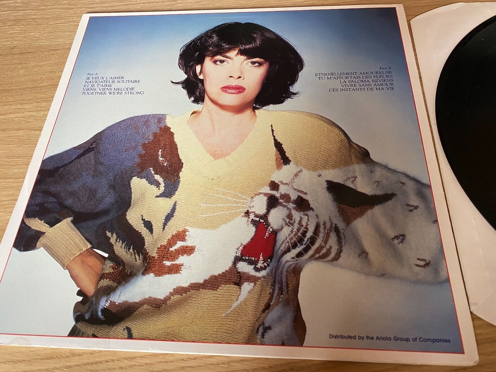 MIREILLE  MATHIEU "JE VEUX L´AIMER" ARIOLA RECORDS 1983 WEST GERMAN PRESSED LP**