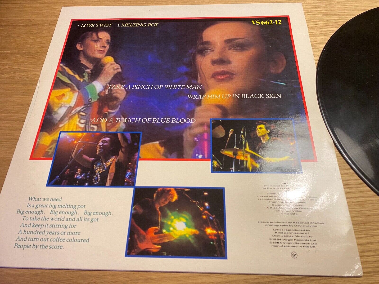 CULTURE CLUB "IT´S A MIRACLE / MISS ME BLIND" US REMIX 1984 12" VINYL MAXI UK*