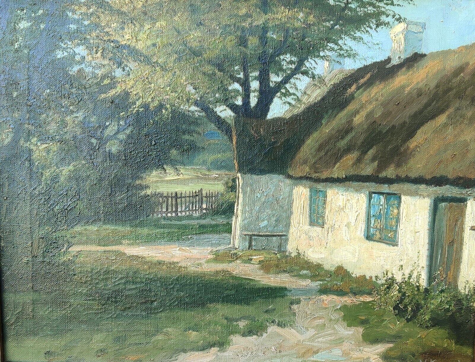 V Koppel: FARMHOUSE original oil painting