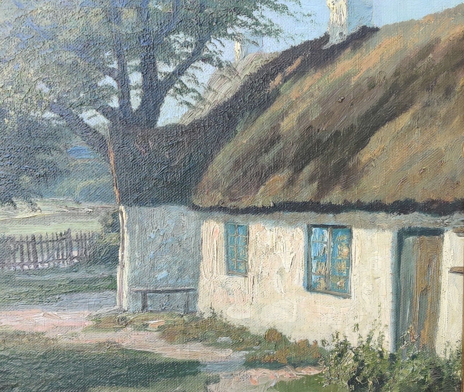 V Koppel: FARMHOUSE original oil painting