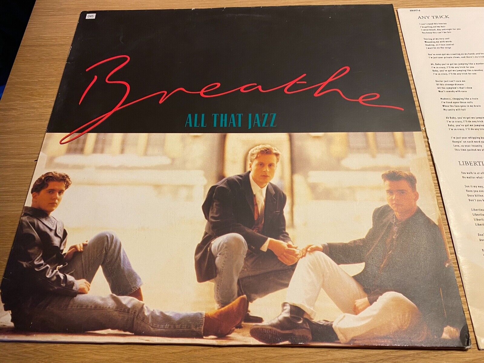 BREATHE "ALL THAT JAZZ" 1988 11 TRACK VINYL LP 1 PRESSING VIRGIN SIREN DEBUT LP