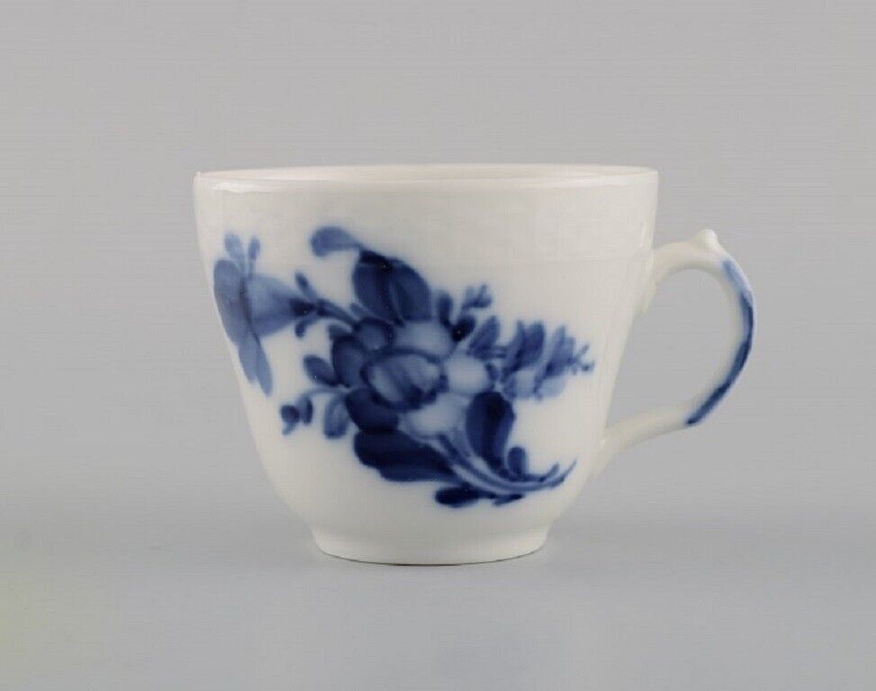 Royal Copenhagen Blue Flower Braided espresso service for six people Mid-20th C