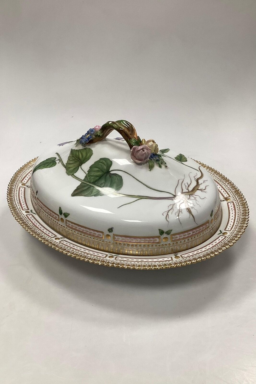 Royal Copenhagen Flora Danica Lidded Dish No 20/3567 Oval