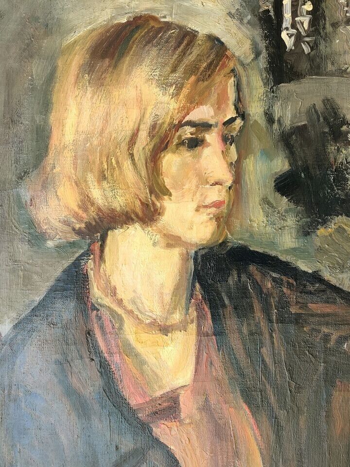 Mogens Vantore (1895-1977): Portrait of a Woman Very Well Listed Painter