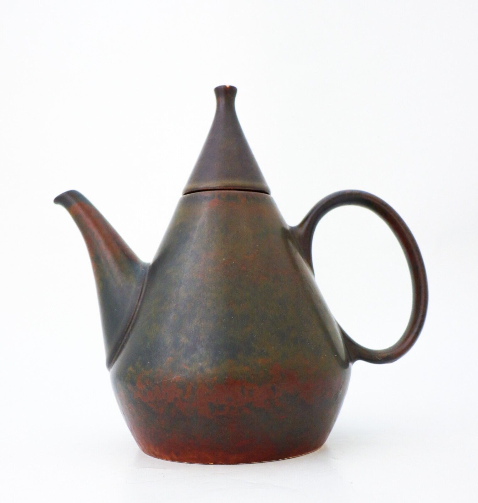 Brown Ceramic Teapot - Carl-Harry Stålhane - Rörstrand - Mid 20th Century