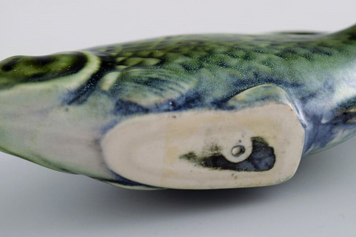 Sven Wejsfelt (1930-2009) for Gustavsberg Unique Stim fish in glazed ceramics