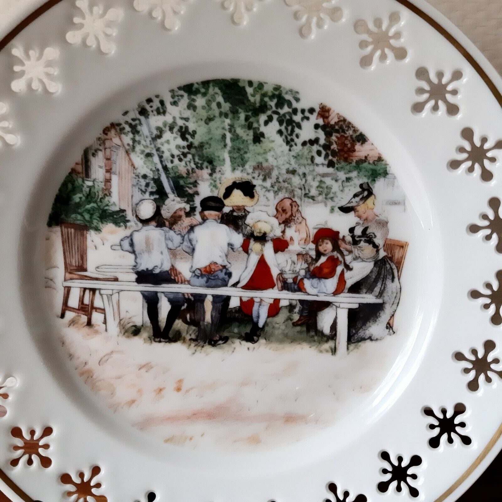 Carl Larsson Serie 1 Motif 2 Lunch Bing & Grondahl Royal Copenhagen 1st