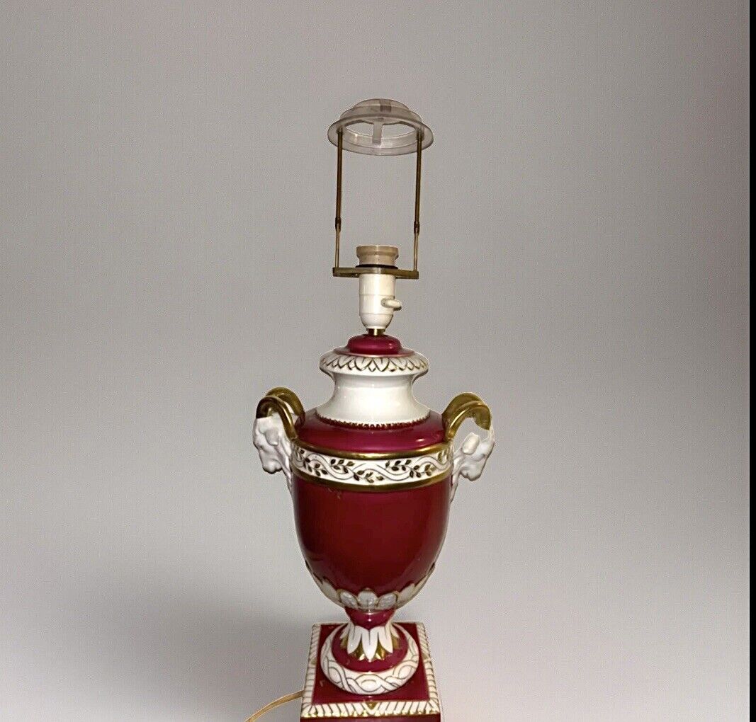 RARE Royal Dux bohemian Lamp