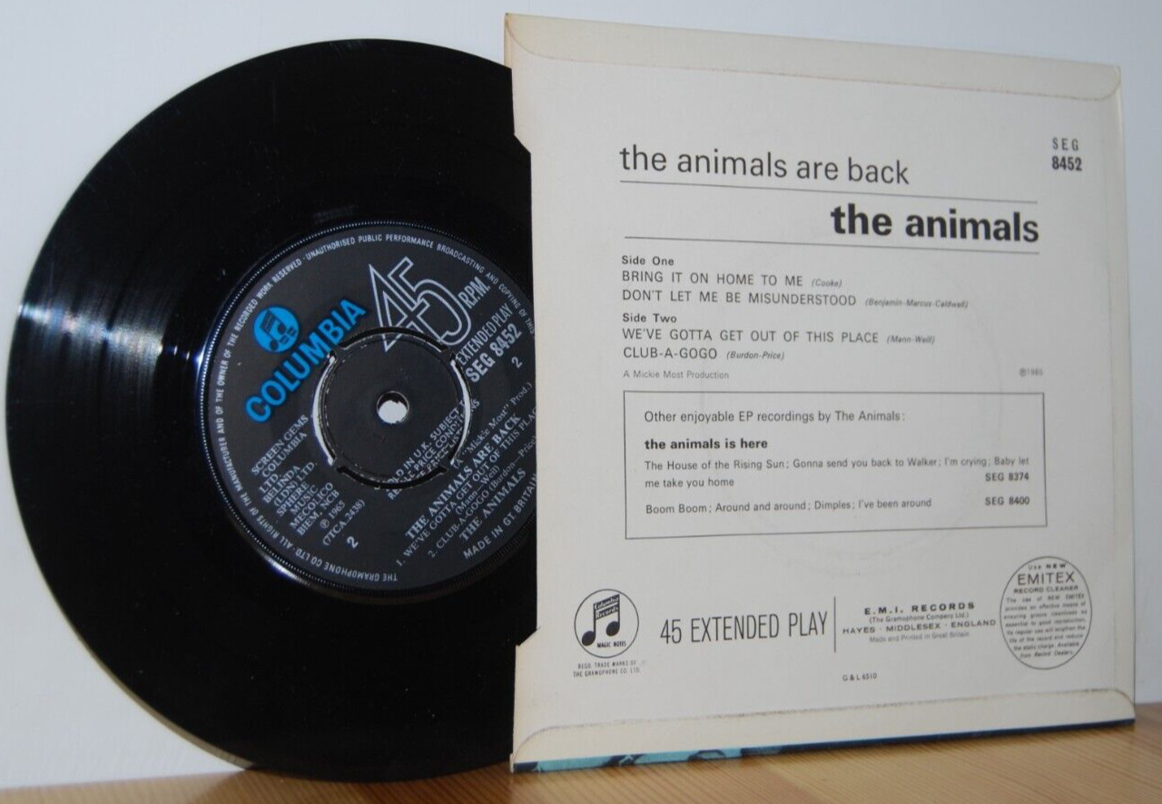 The ANIMALS Are Back EP SEG 8452