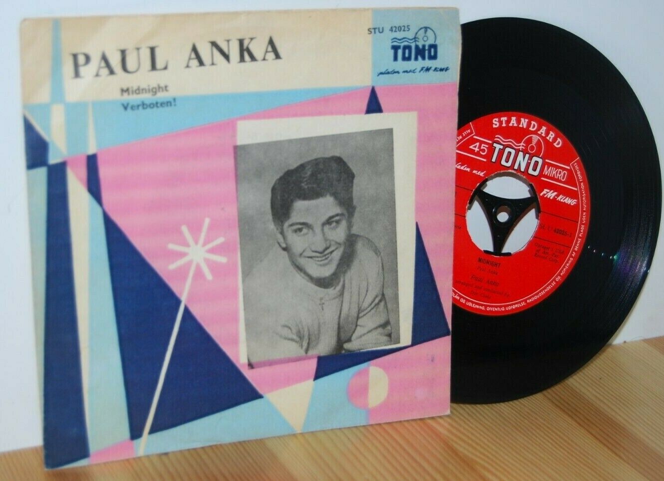 PAUL ANKA Midnight PS Picture sleeve 45