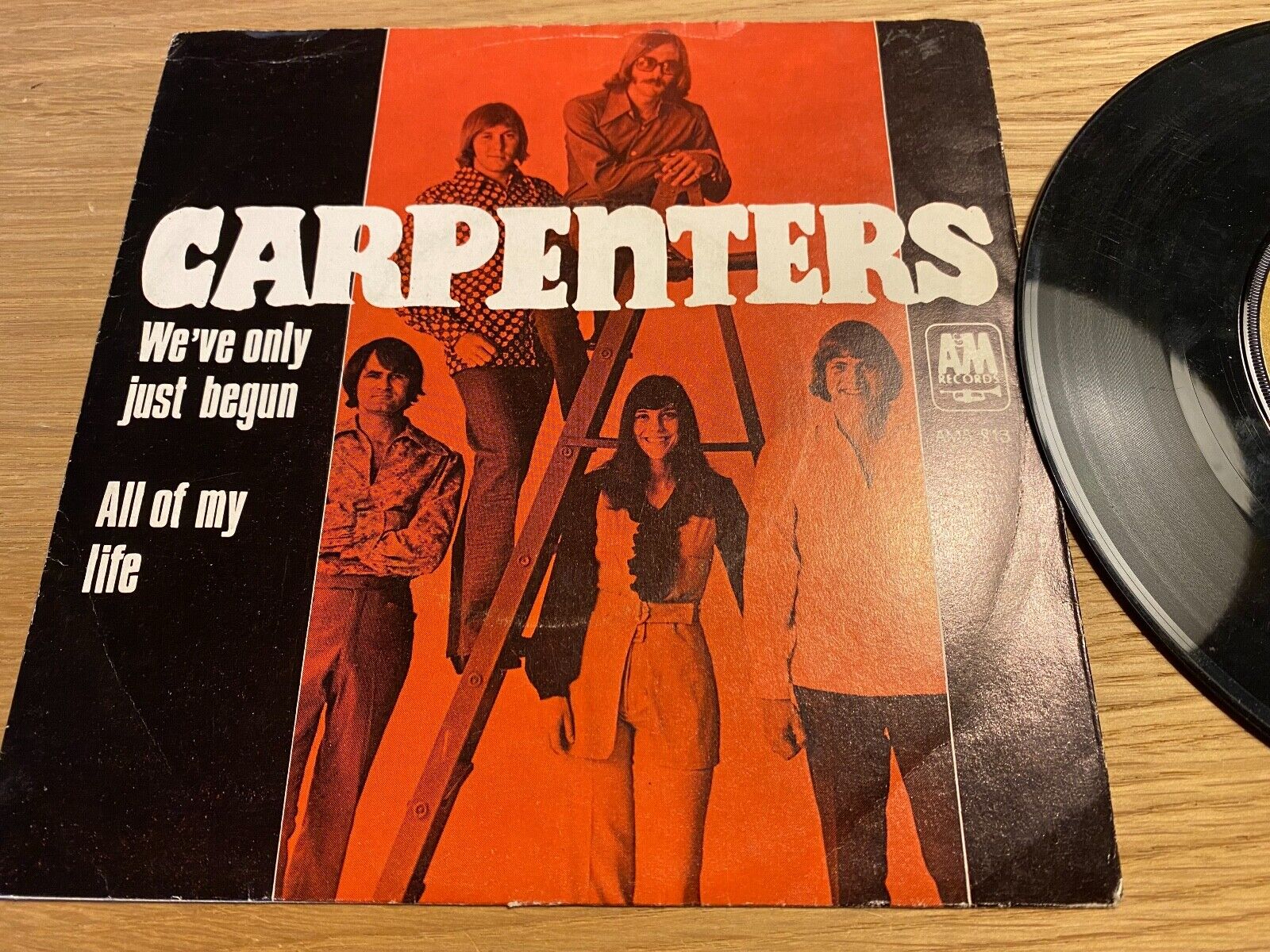 CARPENTERS "WE´RE ONLY JUST BEGUN / ALL OF MY LIFE"  1970 7" VINYL SINGLE A  M*