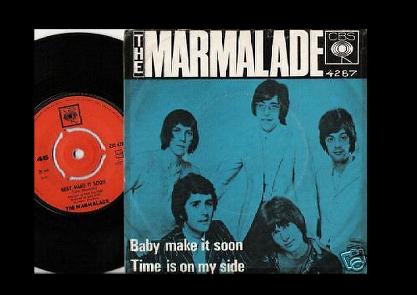 THE MARMALADE BABY MAKE IT SOON  TIME IS ON MY SIDE NORWAY 45+PS 1969 MOD PSYCH