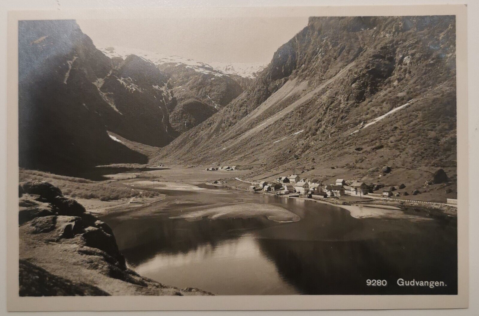 Vintage photo postcard: Motif from Gudvangen  in Norway  pok1394