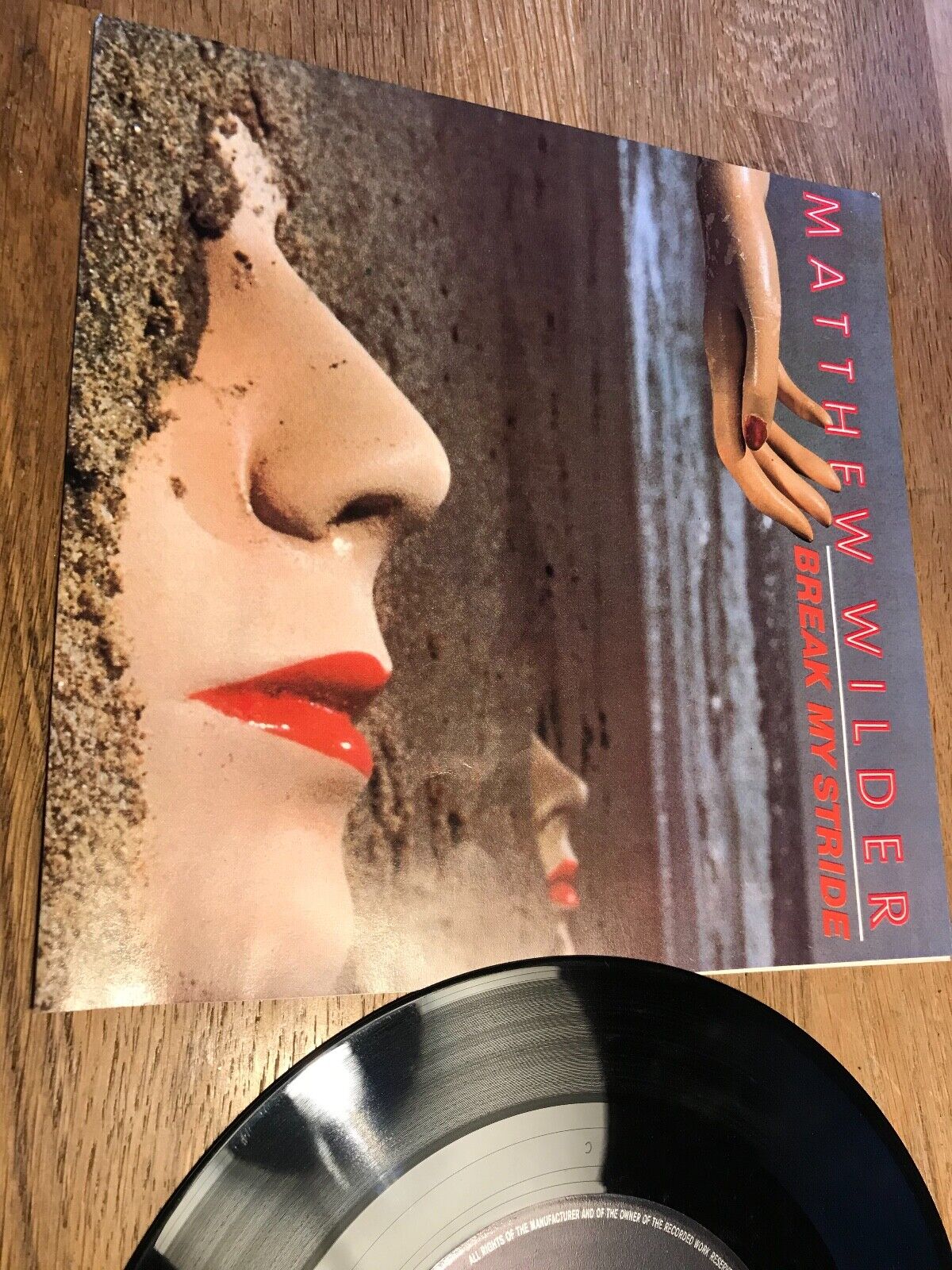 MATTHEW WILDER "BREAK MY STRIDE" 1983 7" VINYL SINGLE EPIC RECORDS DUTCH PRESS**