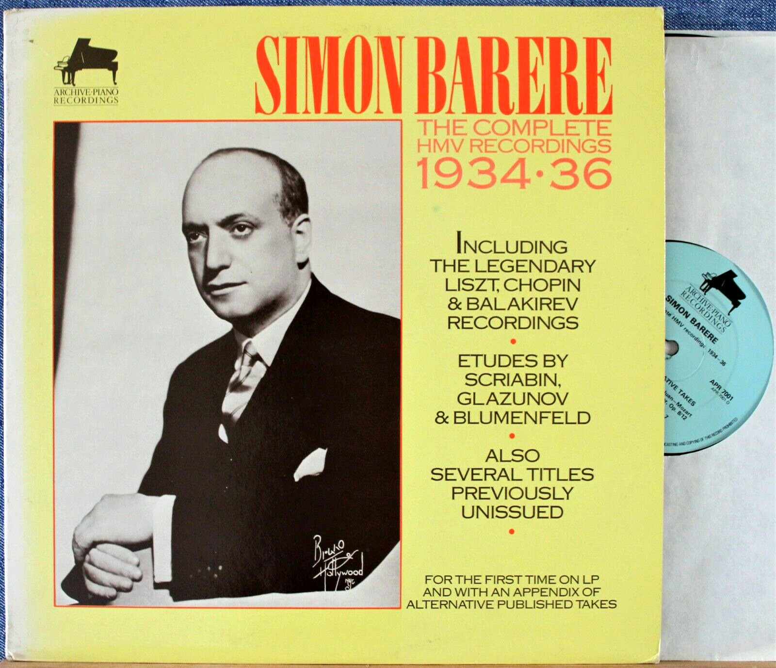 Barere Complete HMV recordings - including unpublished APR 7001 (2) NM