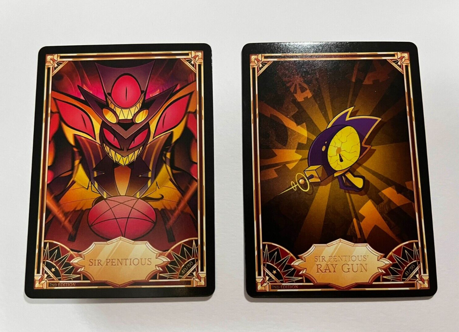 Hazbin Hotel Sir Pentious + Ray Gun 2nd edition 40/50 and 41/50