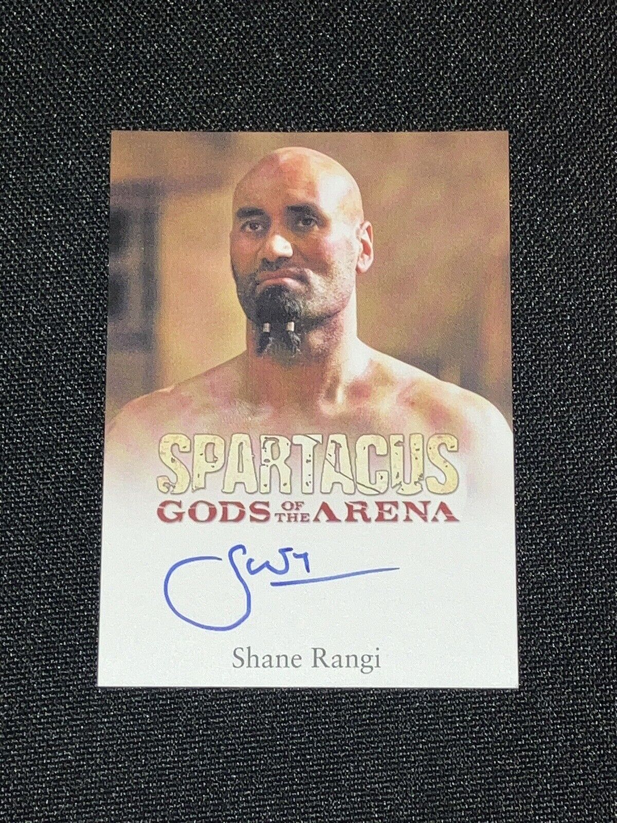 Spartacus Gods of the Arena Autograph Card Signed by Shane Rangi as Dagan