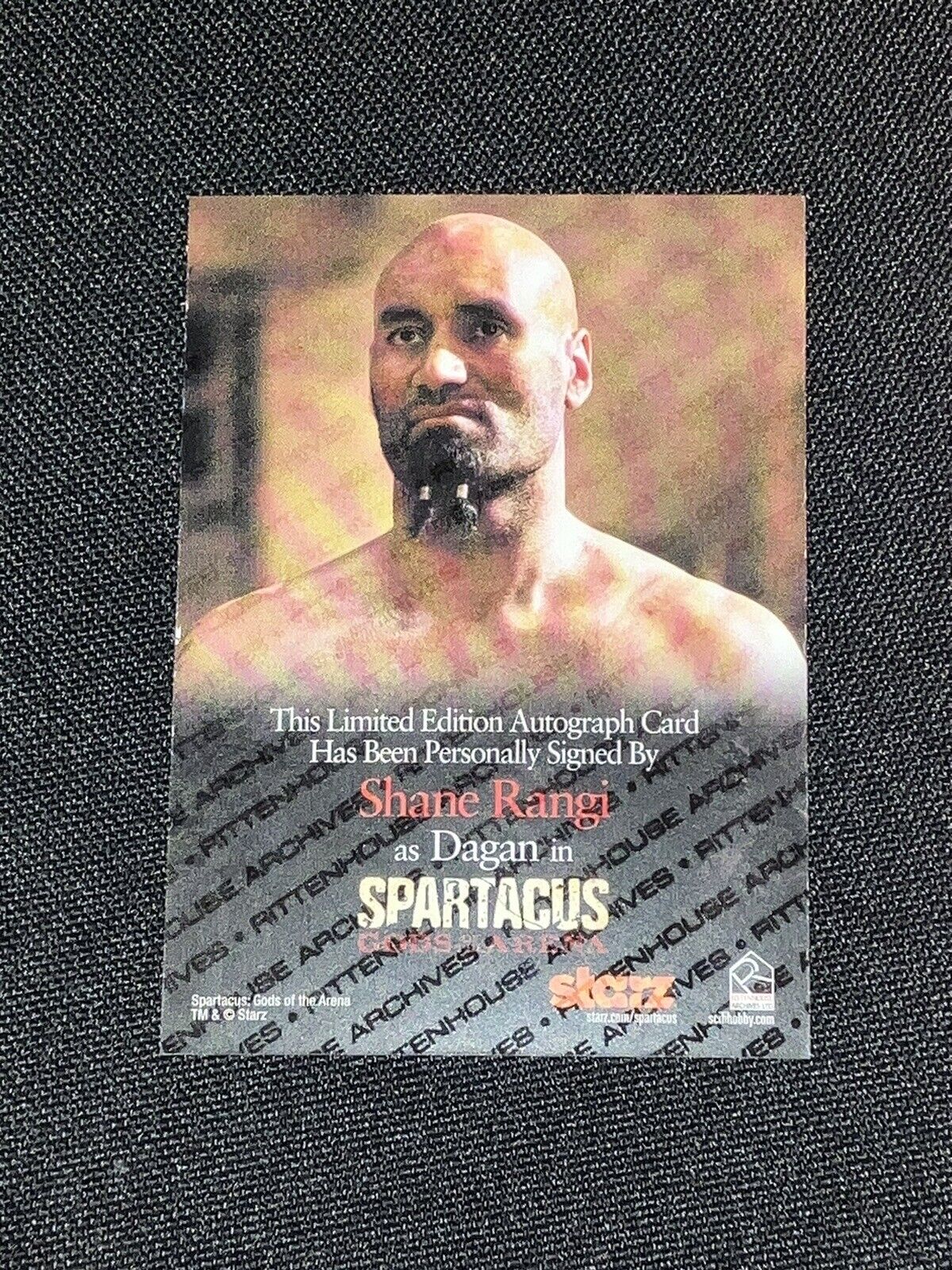 Spartacus Gods of the Arena Autograph Card Signed by Shane Rangi as Dagan