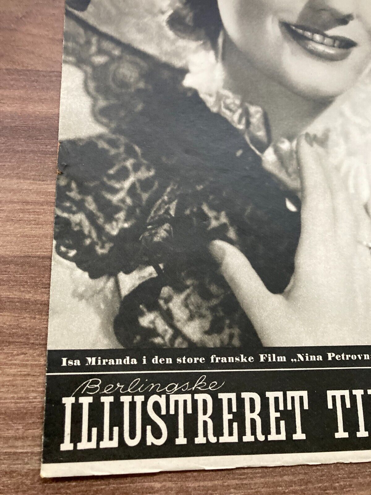 Isa Miranda The Lies of Nina Petrovna Danish Magazine 1937 "Berlingske IT"