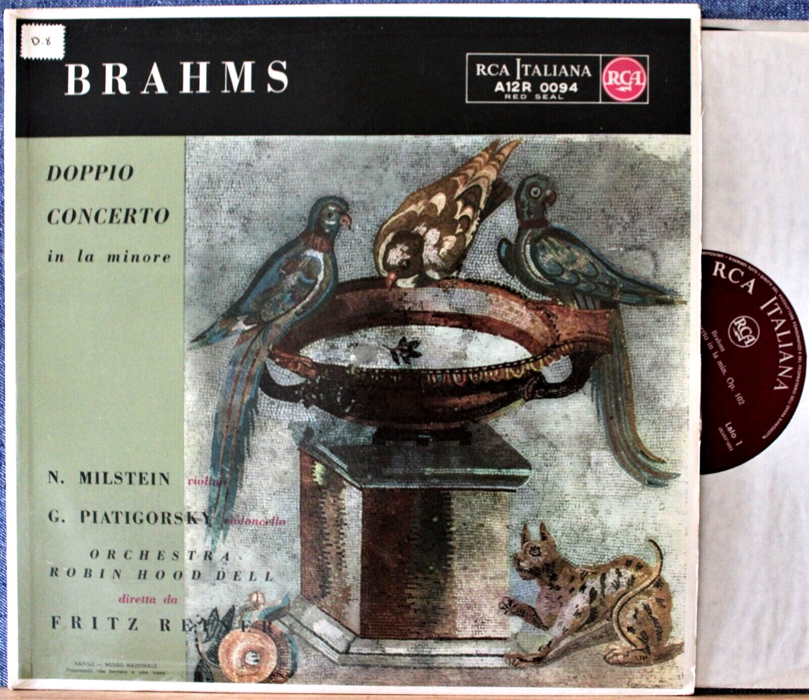 Milstein; Piatigorsky; Reiner Brahms (Double concerto) RCA A12R 0094 NM