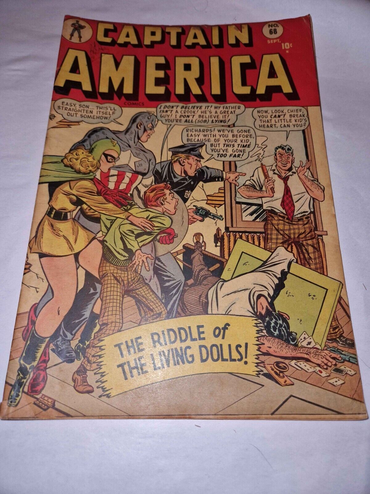 Captain America Comics #68 VG/VG+ Page Complete 1948 Timely