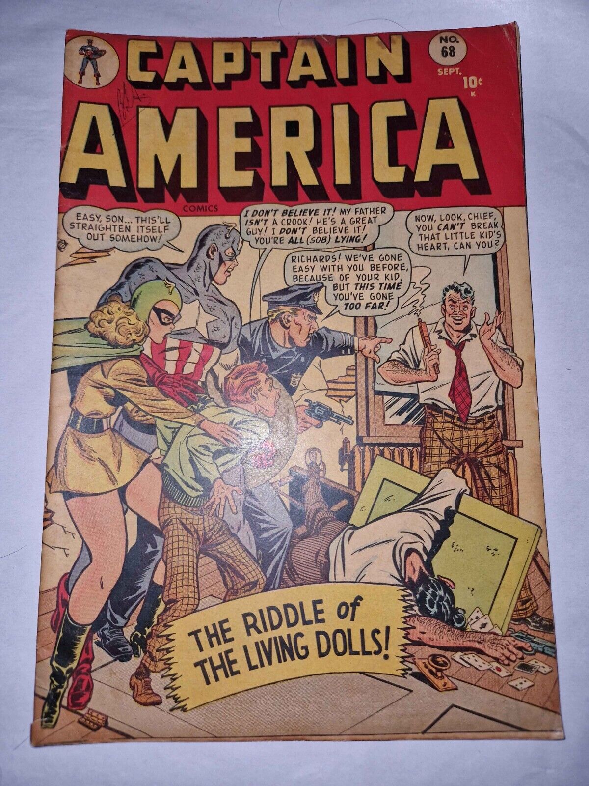 Captain America Comics #68 VG/VG+ Page Complete 1948 Timely