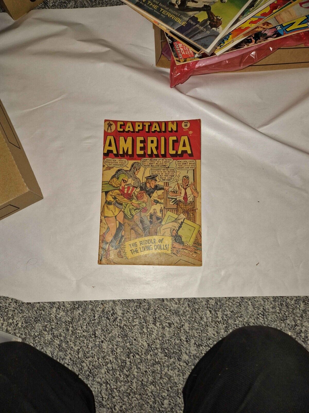 Captain America Comics #68 VG/VG+ Page Complete 1948 Timely