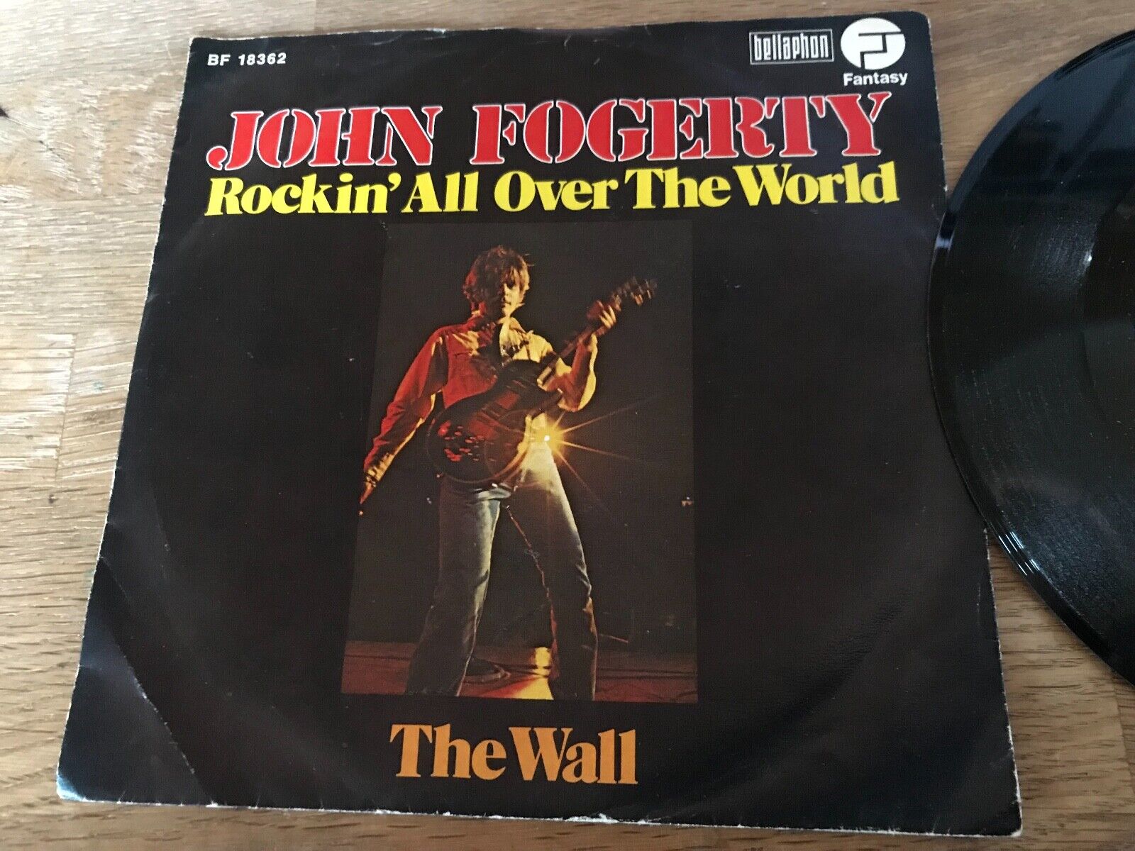 JOHN FOGERTY "ROCKIN´ ALL OVER THE WORLD / THE WALL" BELLAPHON FANTASY 1975 GEMA