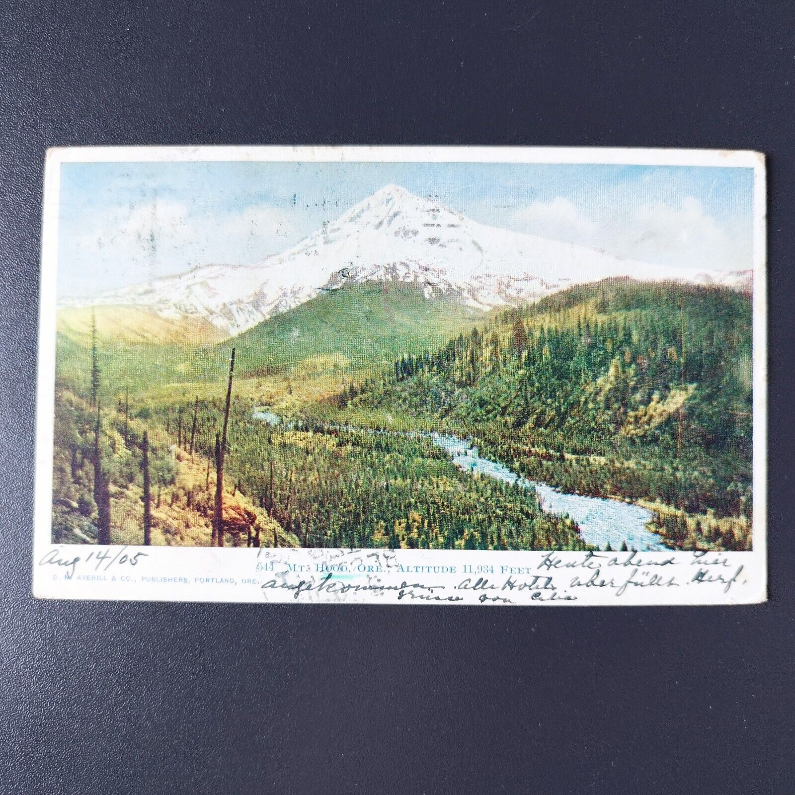 Oregon Mt Hood Posted in 1905