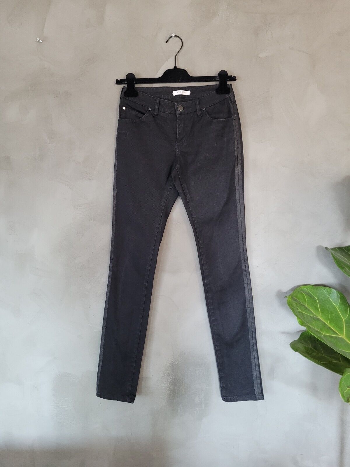 **Givenchy** Black Distressed Slim Denim Jeans FR36 DE34