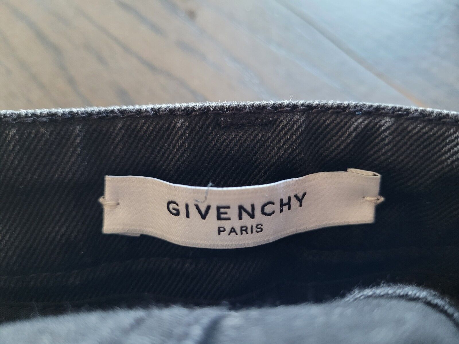 **Givenchy** Black Distressed Slim Denim Jeans FR36 DE34