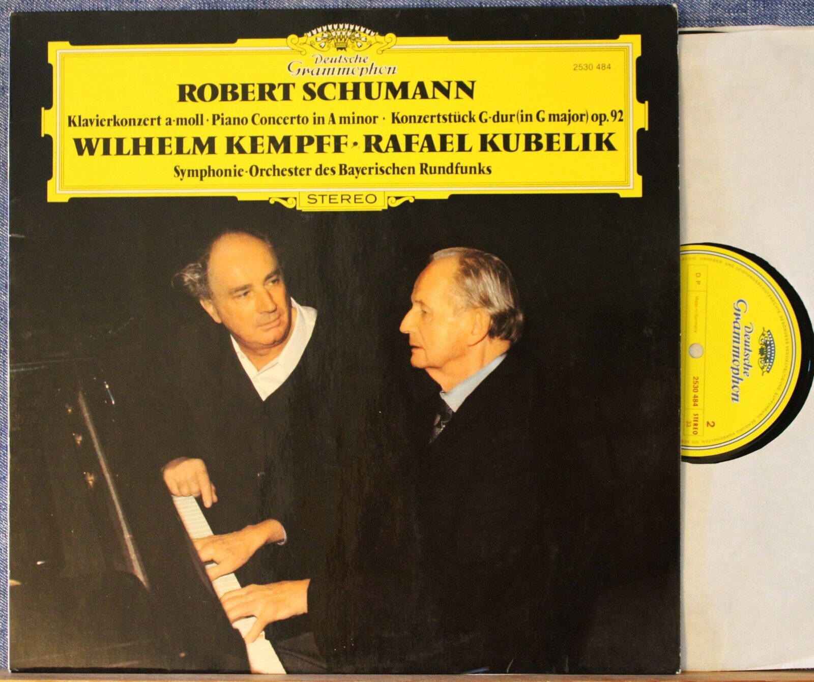 Kempff; Kubelik Schumann (Piano concerto; Konzertstück) DGG 2530 484 NM