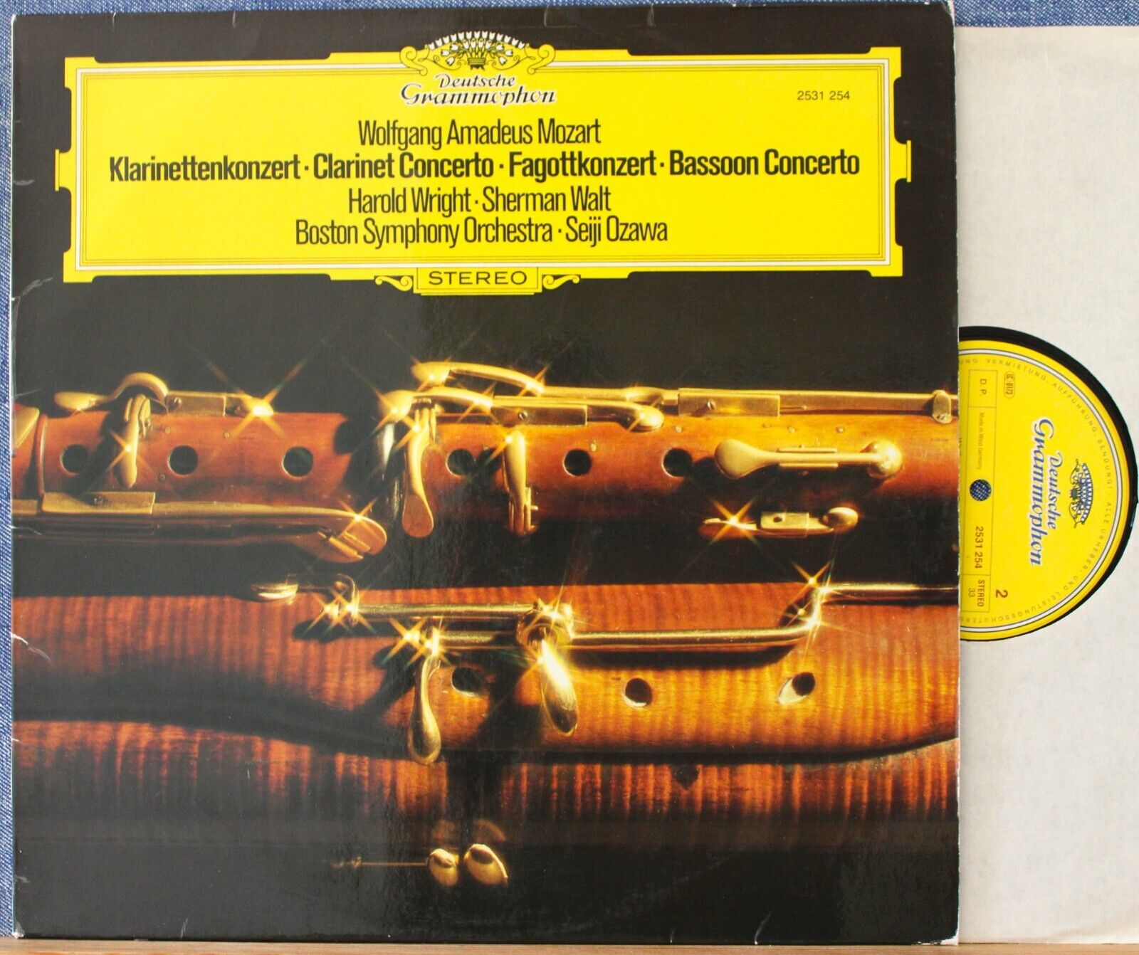 Wright; Walt; Ozawa Mozart (Clarinet conc; Bassoon conc) DGG 2531 254 NM