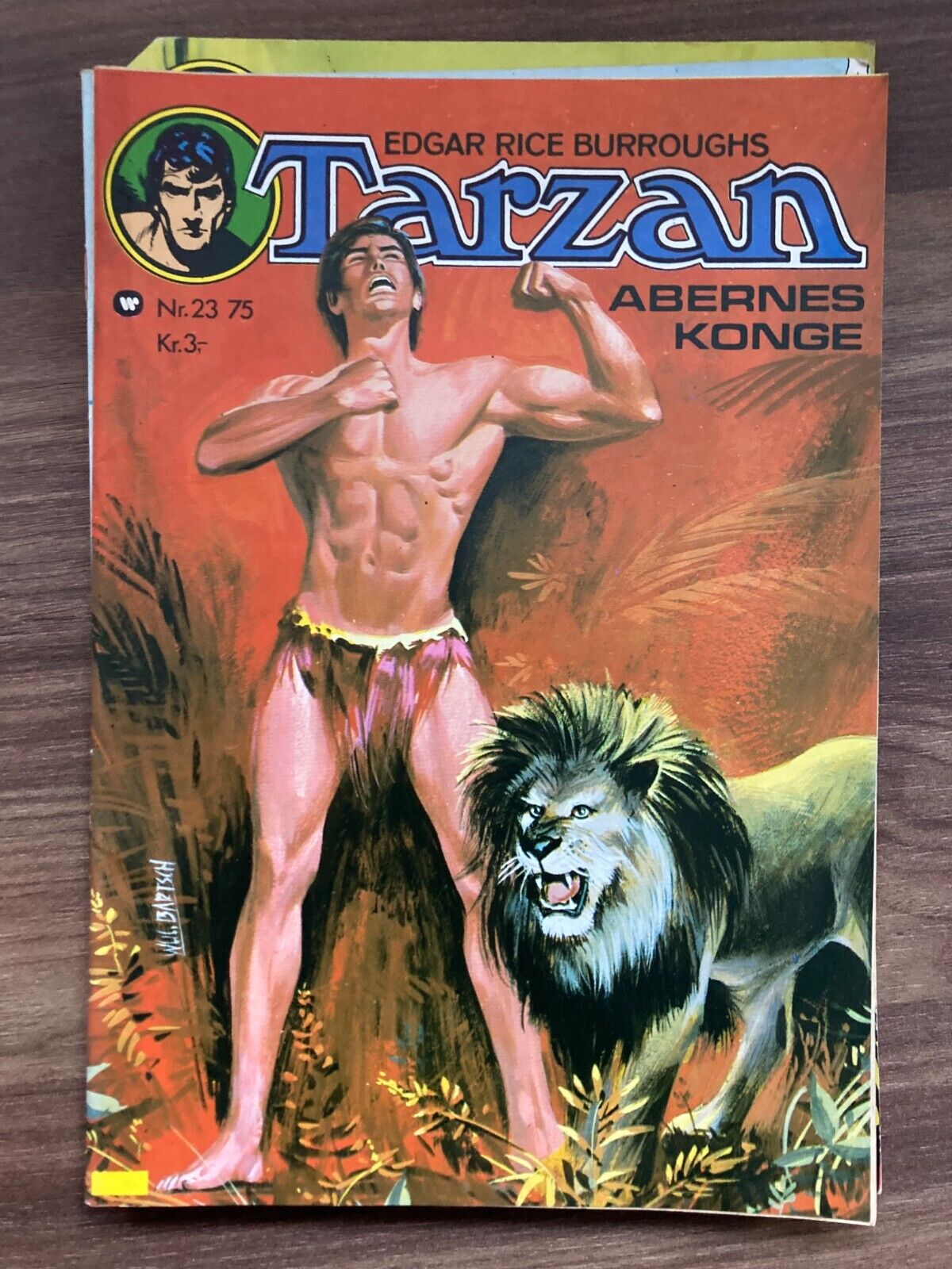 Bundle of 8 Danish Tarzan Comic Books from the 1970s - Used Condition !