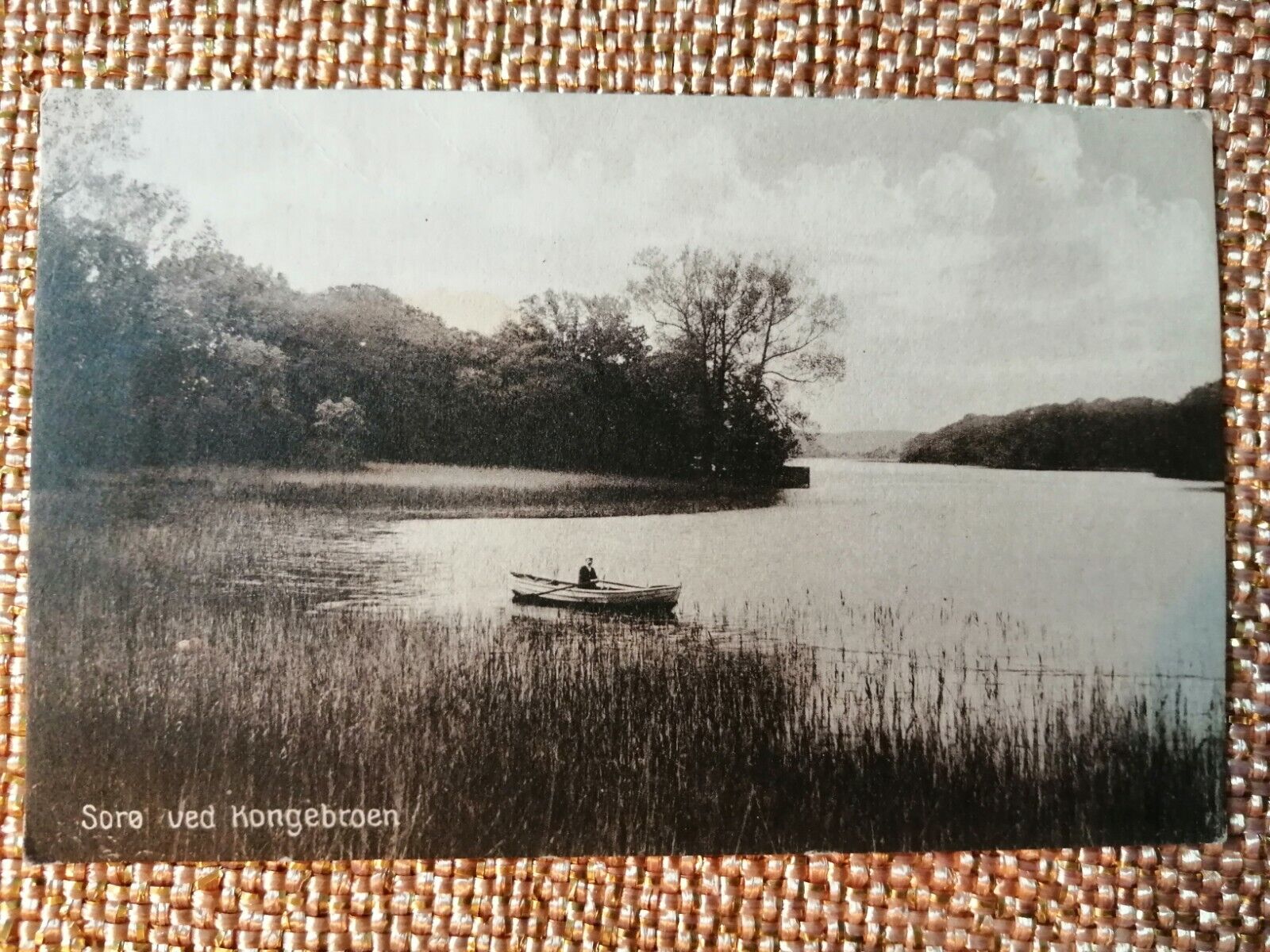 Vintage postcardDenmark Sorø At the King's Bridge 1932