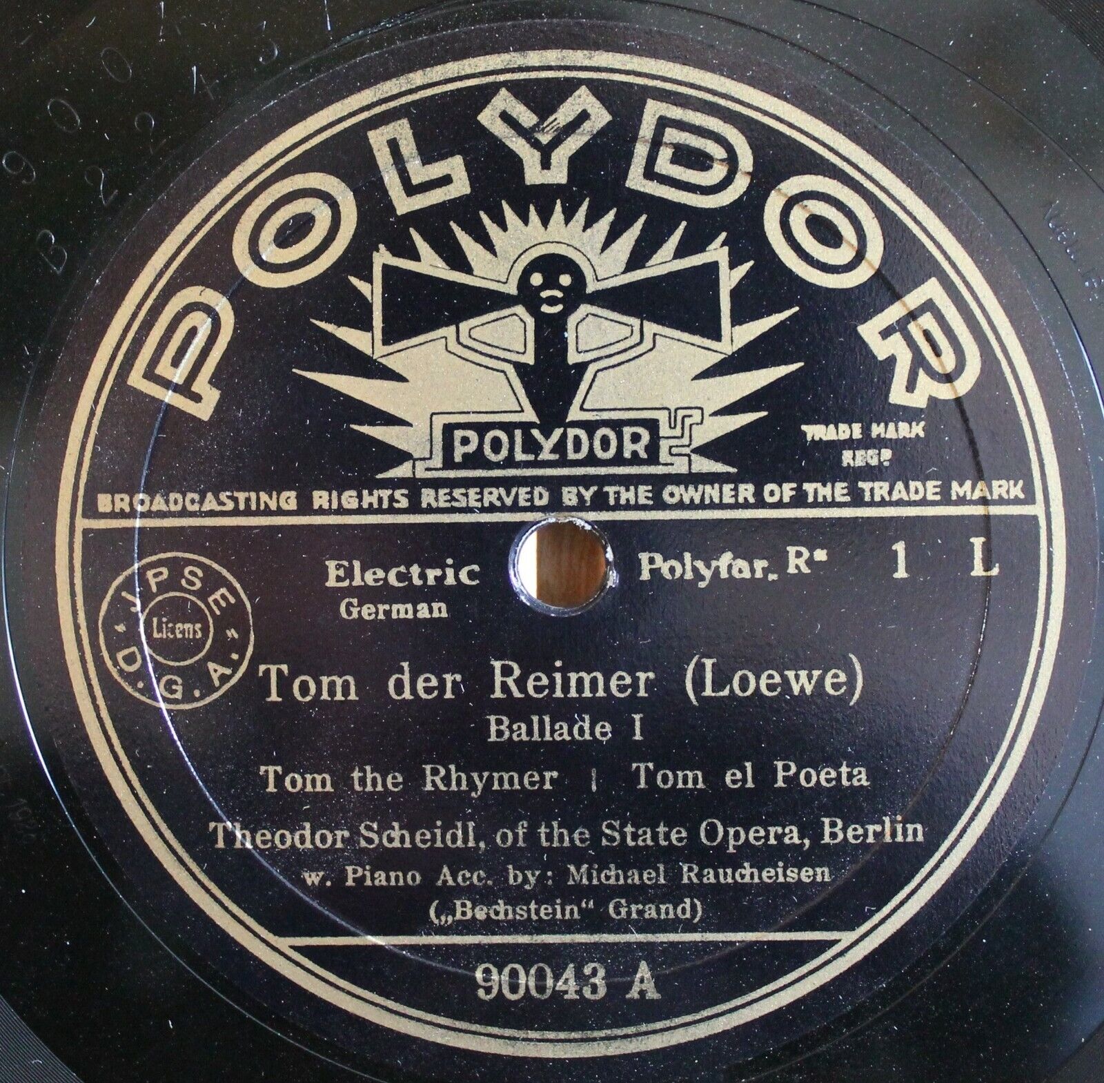 Scheidl+Raucheisen Loewe (Tom der Reimer) Pol 90043 NM(-)