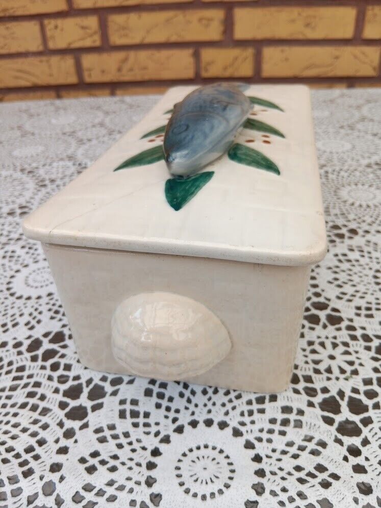 Antique Lid Box Titled "Marinirte Herrings"