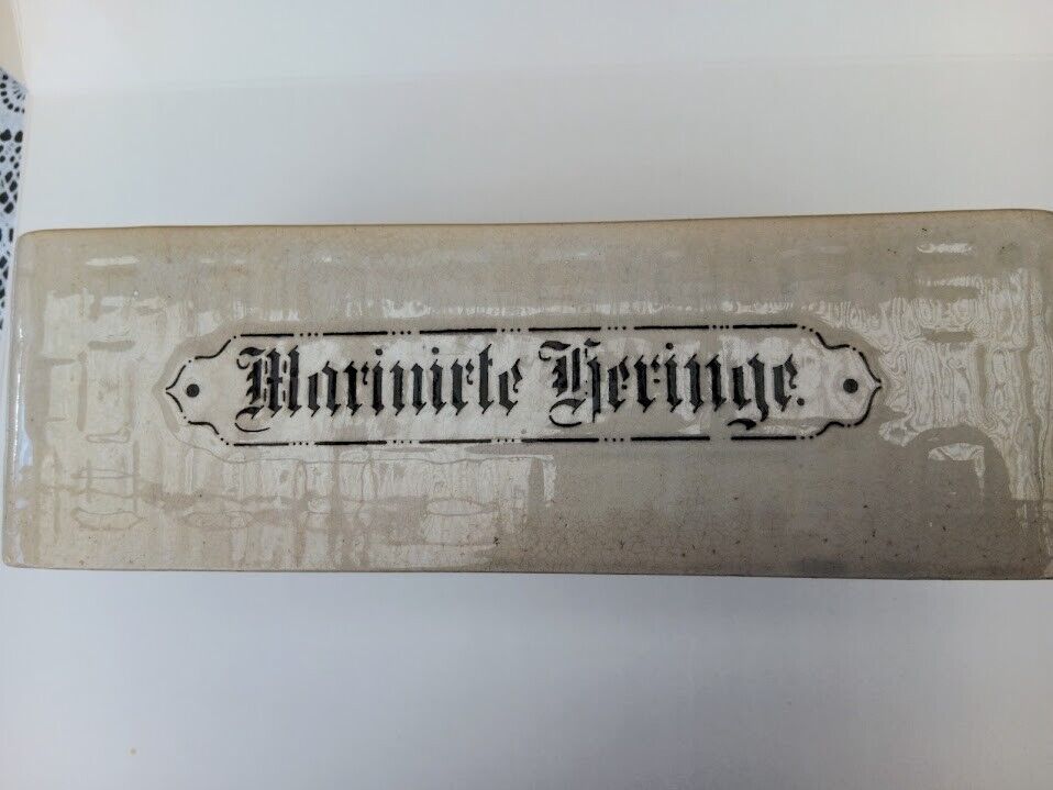 Antique Lid Box Titled "Marinirte Herrings"