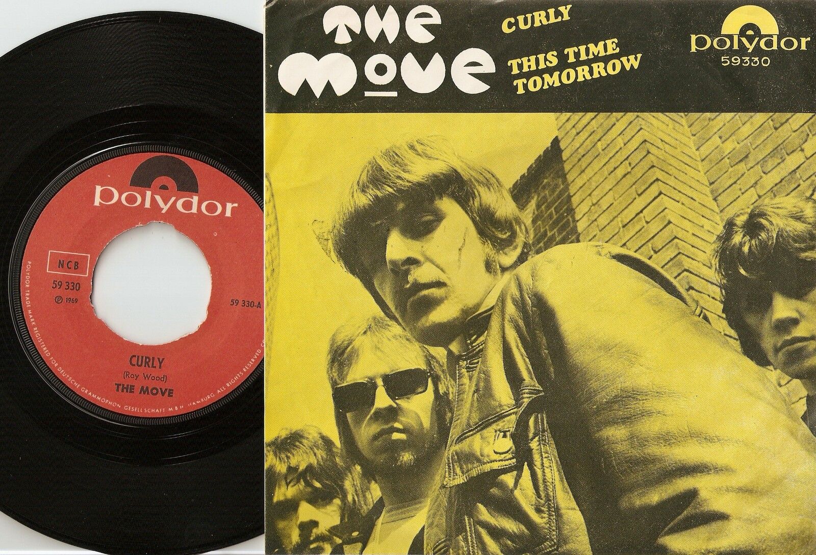 THE MOVE CURLY  THIS TIME TOMORROW DANISH/NORWAY 45+PS 1969 MOD FREAKBEAT PSYCH