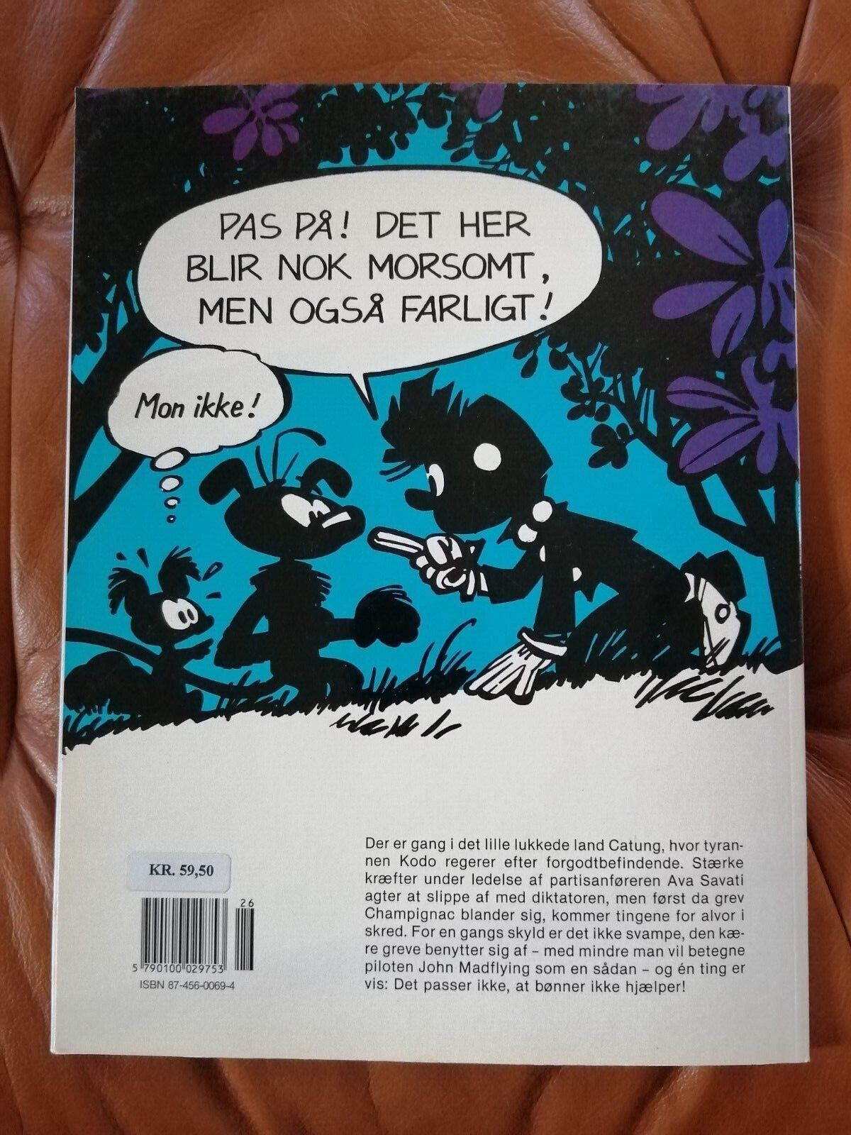 Danish comic book"Bønner overalt" Spilnt  Co1st ed1983Fournier