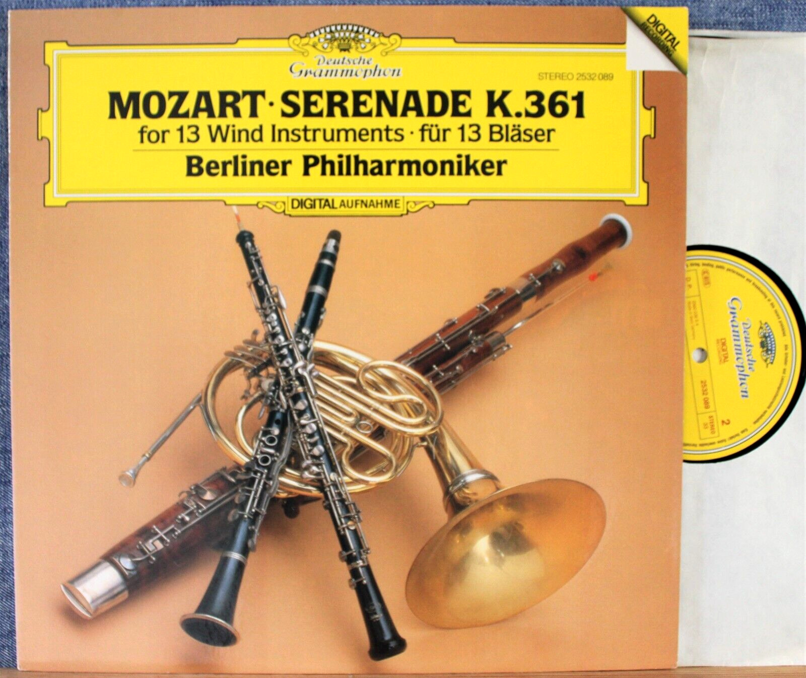 Berlin Philharmonic Winds Mozart (Serenade KV 361) DGG 2532 089 dig NM