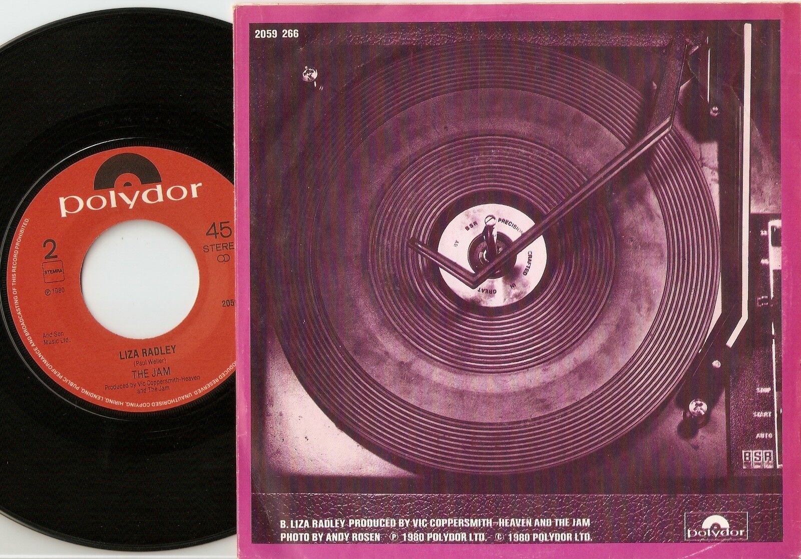 THE JAM START!  LIZA RADLEY DUTCH 45+PS 1980 MOD REVIVAL PAUL WELLER THE WHO