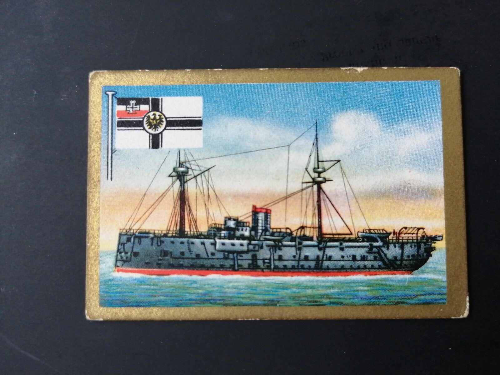 German SABA tobacco ship trading card 1931-33No 225 "Mars" Schulschiff