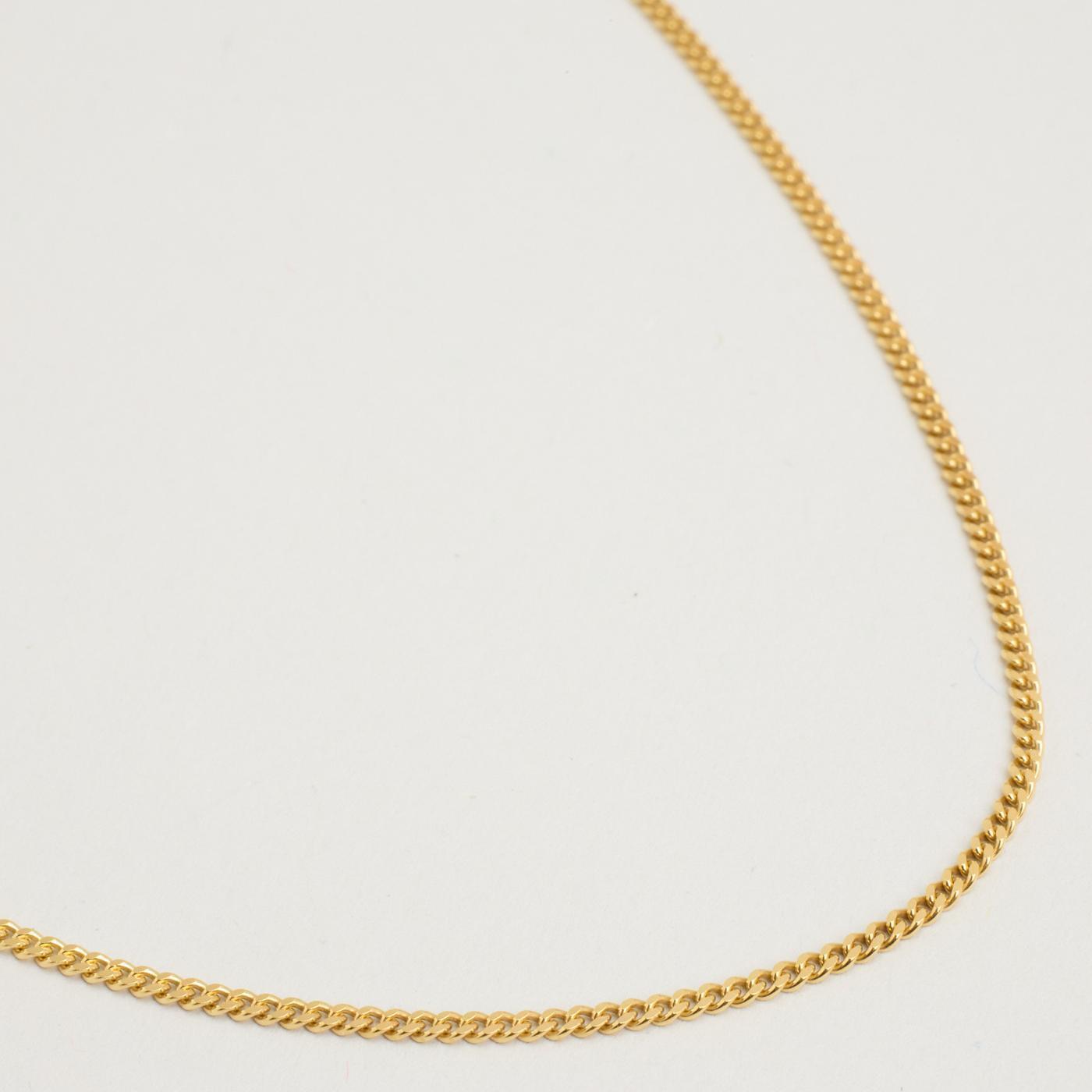 Curb Necklace in 8K Gold 1516 inches | Solid Gold | Quality Fine