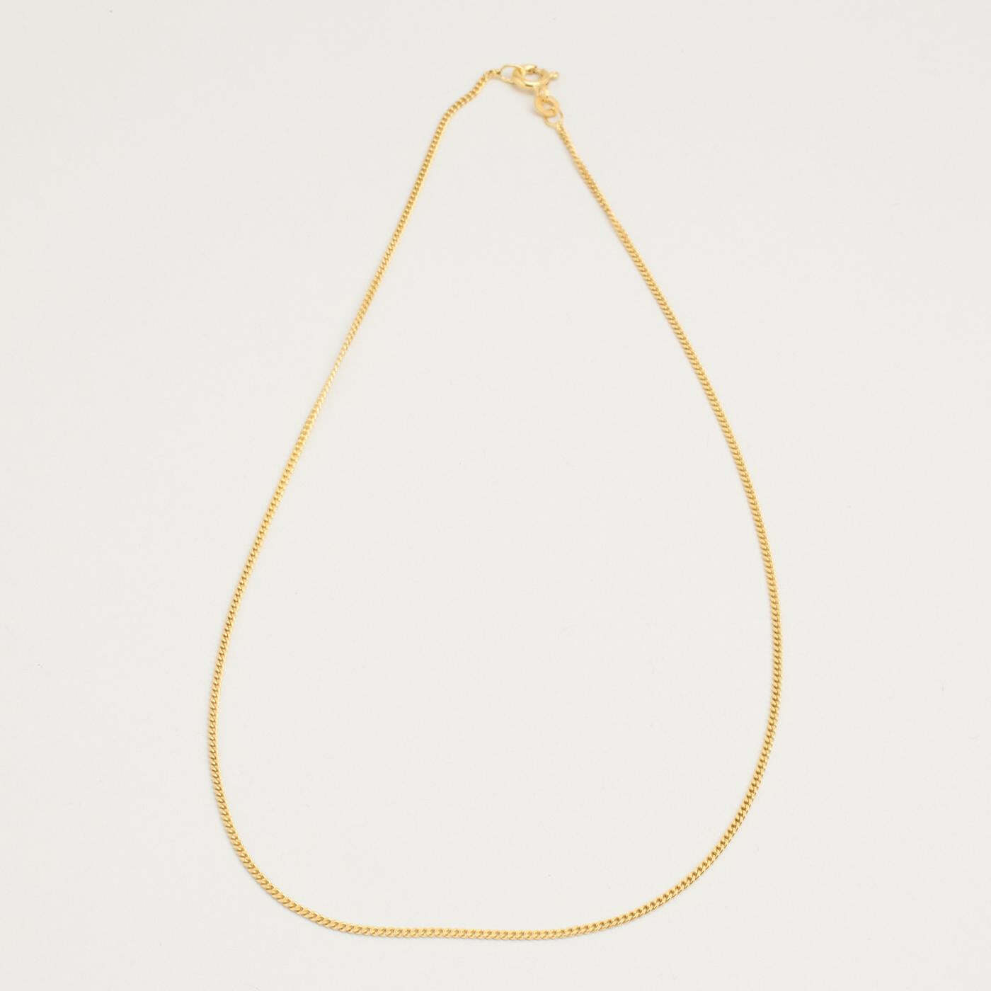 Curb Necklace in 8K Gold 1516 inches | Solid Gold | Quality Fine