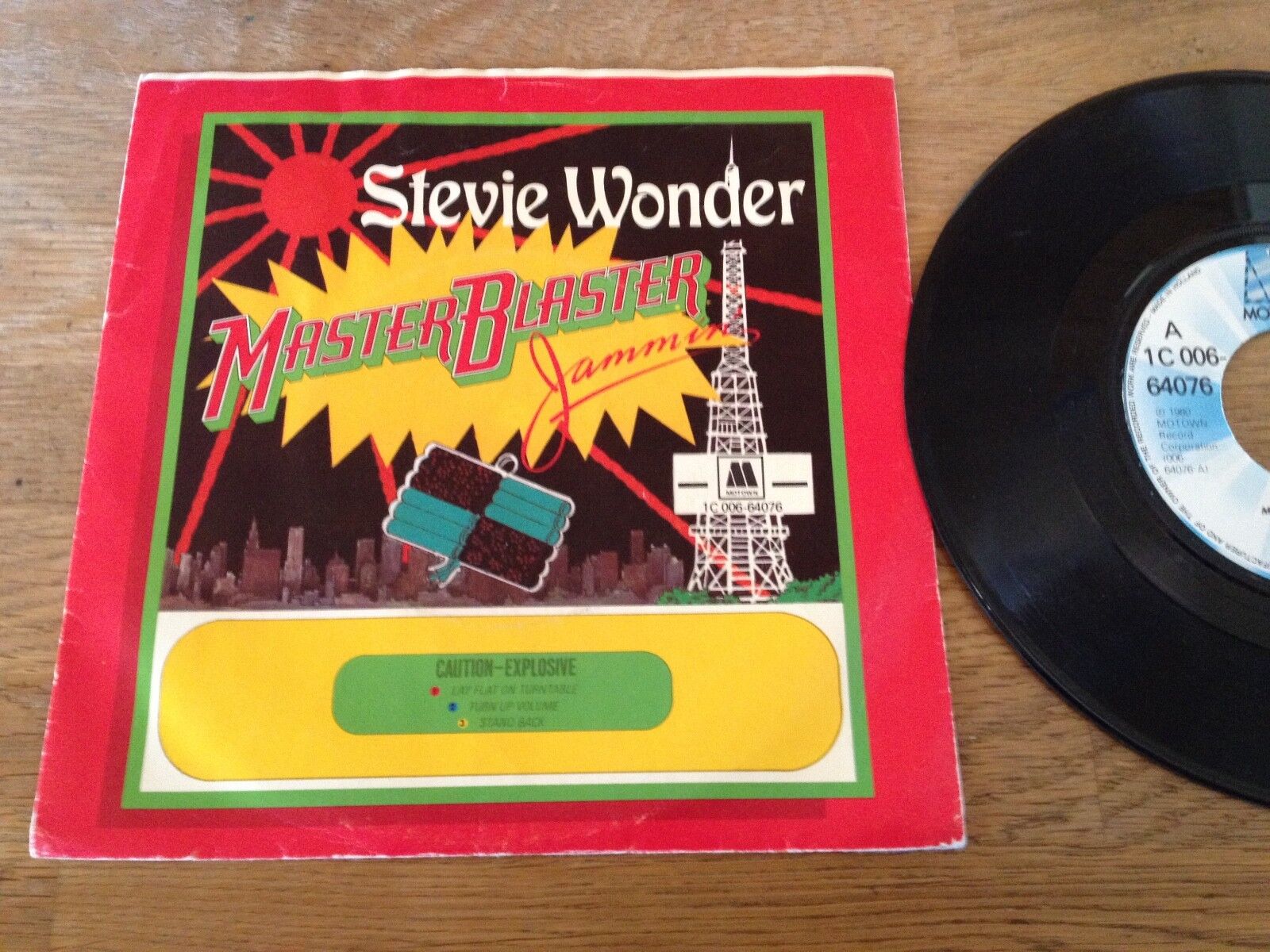 STEVIE WONDER "MASTER BLASTER (JAMMIN´)" 1980 WEST GERMAN EDITION MOTOWN RECORDS