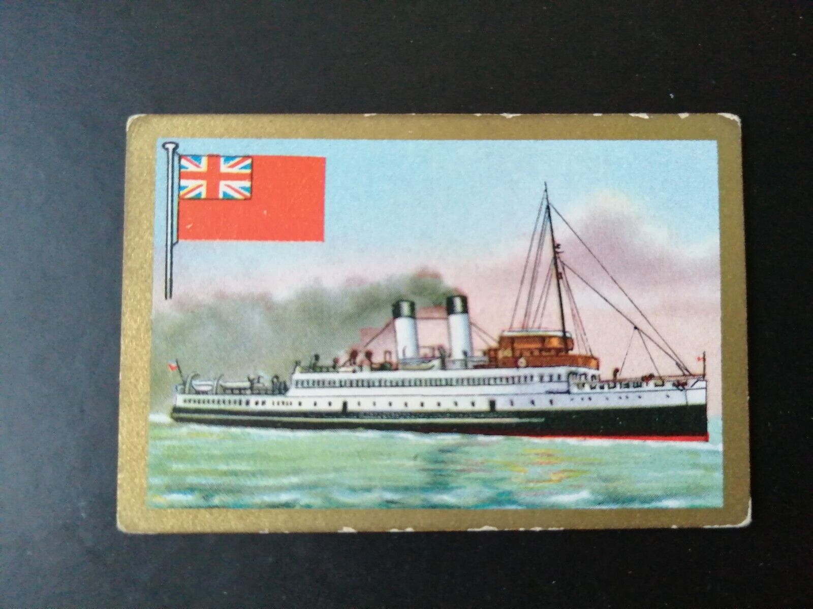 German SABA tobacco ship trading card 1931-33No 104 "King George V" England