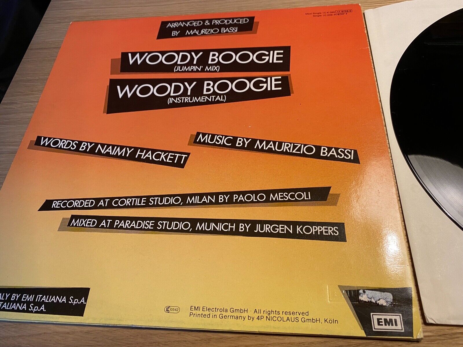 BALTIMORA "WOODY BOOGIE" JUMPING MIX 1985 EMI RECORDS VINYL MAXI SINGLE VINYL 12